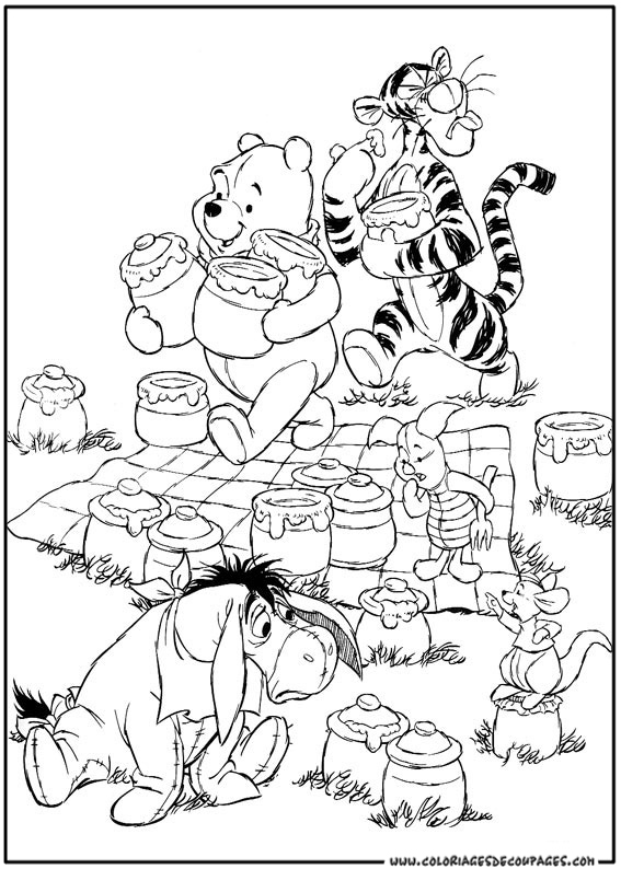 Coloring page: Winnie the Pooh (Animation Movies) #28751 - Free Printable Coloring Pages
