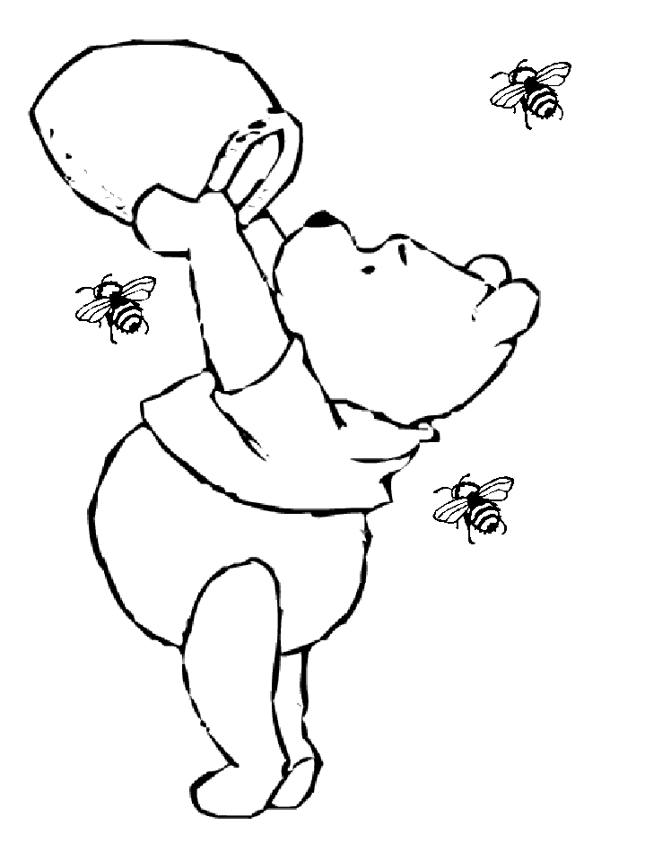 Coloring page: Winnie the Pooh (Animation Movies) #28760 - Free Printable Coloring Pages