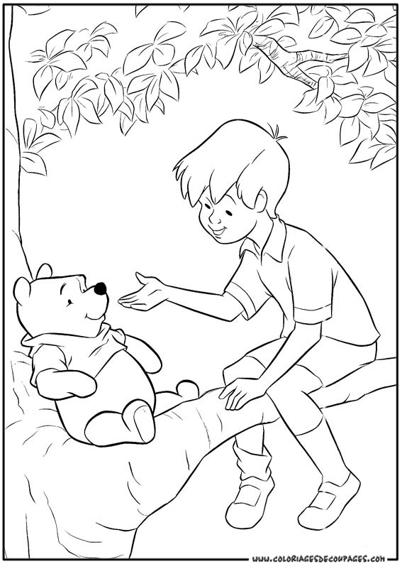 Coloring page: Winnie the Pooh (Animation Movies) #28762 - Free Printable Coloring Pages