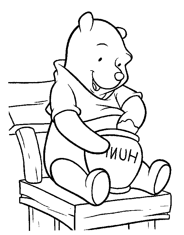 Coloring page: Winnie the Pooh (Animation Movies) #28769 - Free Printable Coloring Pages