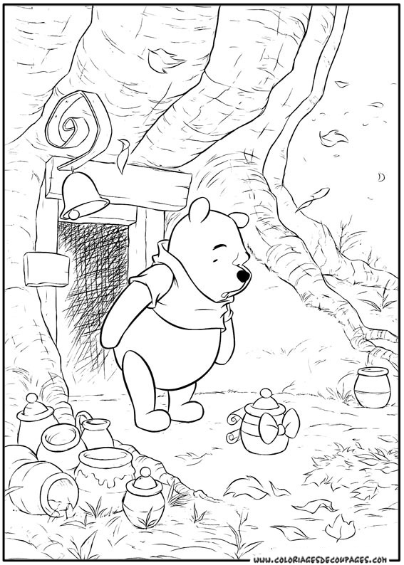 Coloring page: Winnie the Pooh (Animation Movies) #28771 - Free Printable Coloring Pages