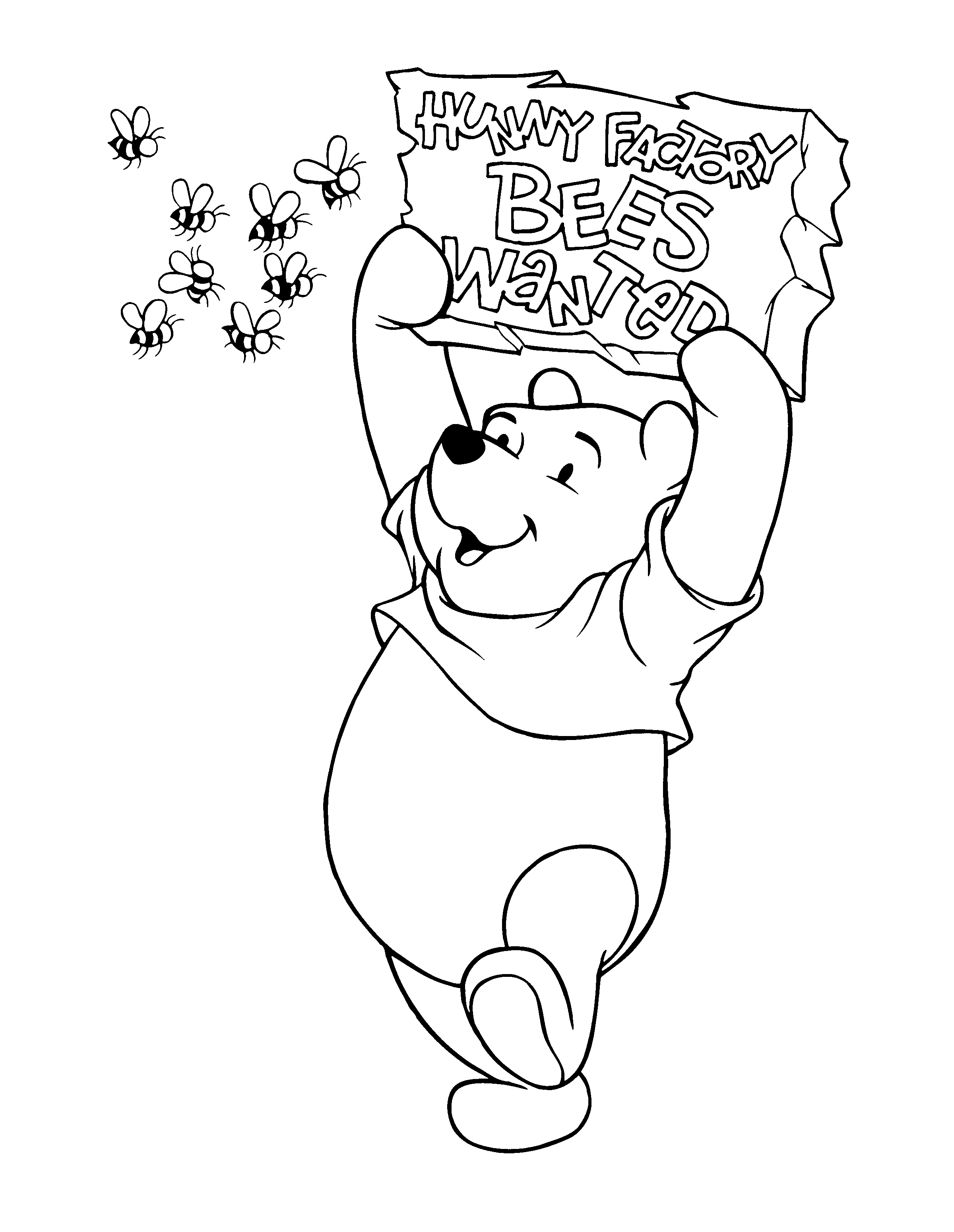 Coloring page: Winnie the Pooh (Animation Movies) #28780 - Free Printable Coloring Pages