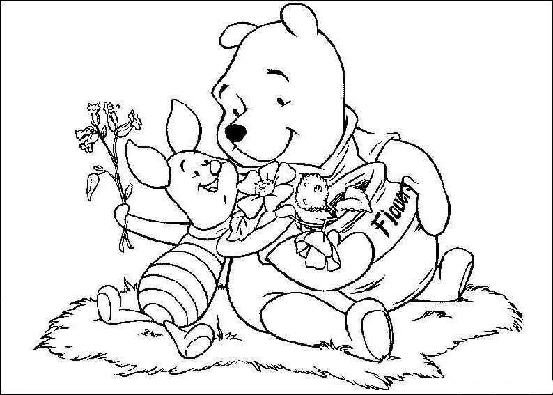 Coloring page: Winnie the Pooh (Animation Movies) #28797 - Free Printable Coloring Pages