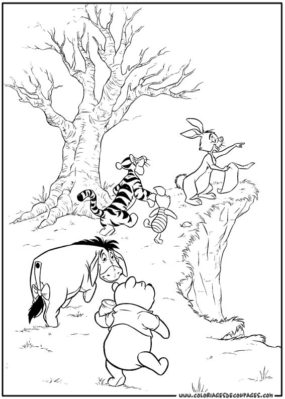 Coloring page: Winnie the Pooh (Animation Movies) #28811 - Free Printable Coloring Pages