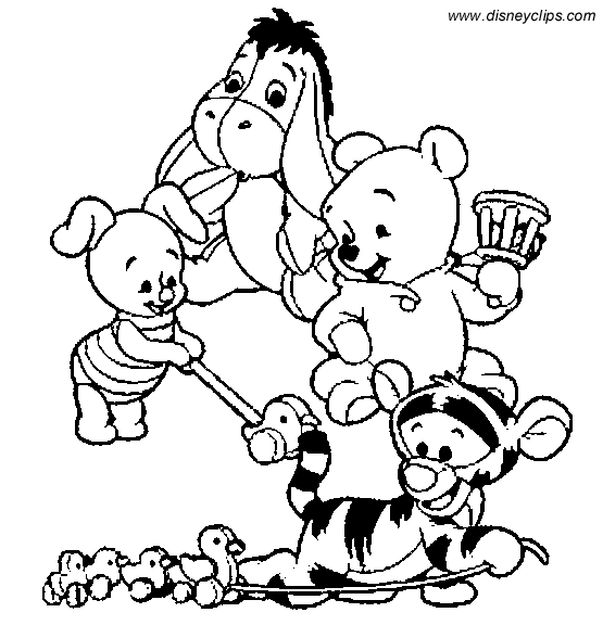 Coloring page: Winnie the Pooh (Animation Movies) #28821 - Free Printable Coloring Pages