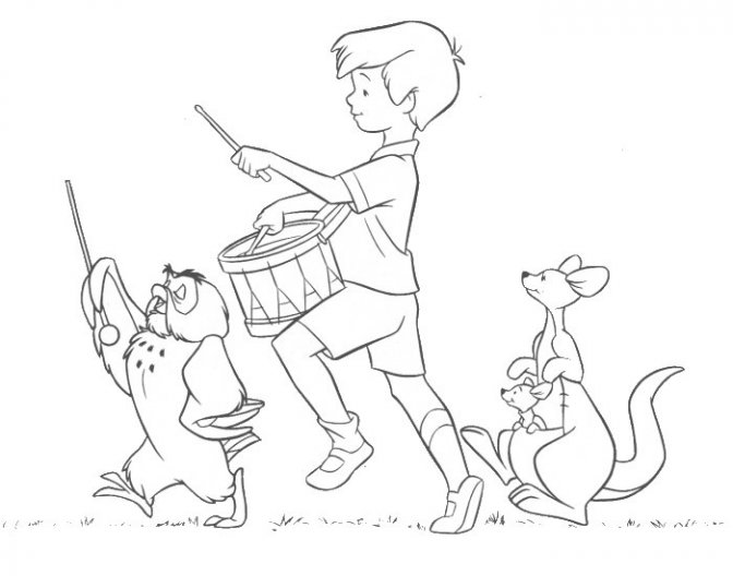 Coloring page: Winnie the Pooh (Animation Movies) #28831 - Free Printable Coloring Pages