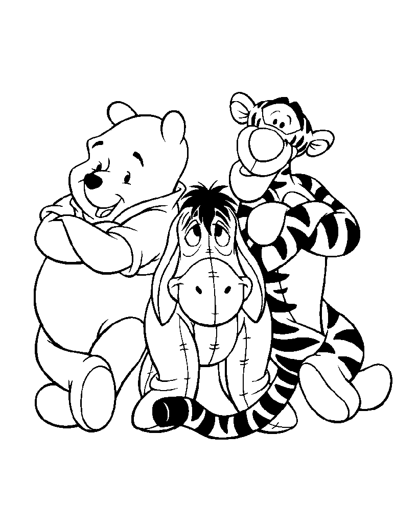 Coloring page: Winnie the Pooh (Animation Movies) #28900 - Free Printable Coloring Pages