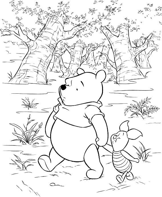 Coloring page: Winnie the Pooh (Animation Movies) #28910 - Free Printable Coloring Pages