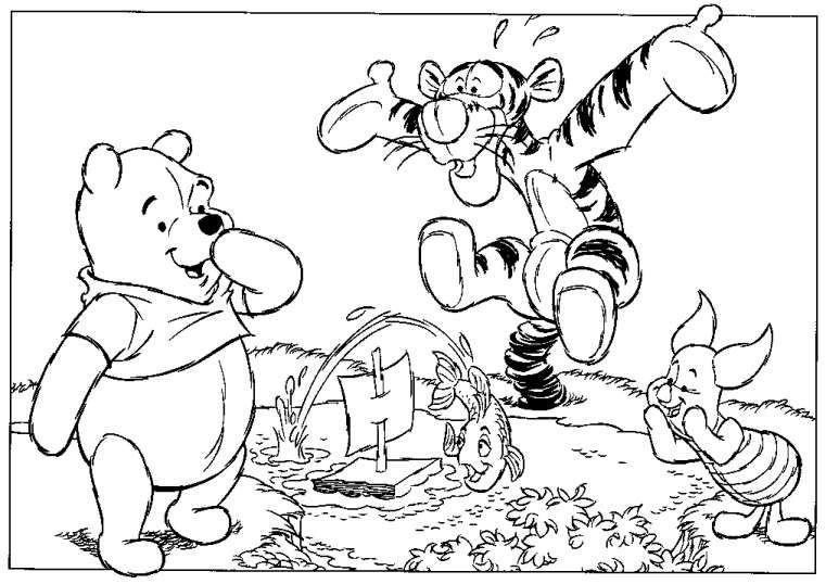 Coloring page: Winnie the Pooh (Animation Movies) #28928 - Free Printable Coloring Pages