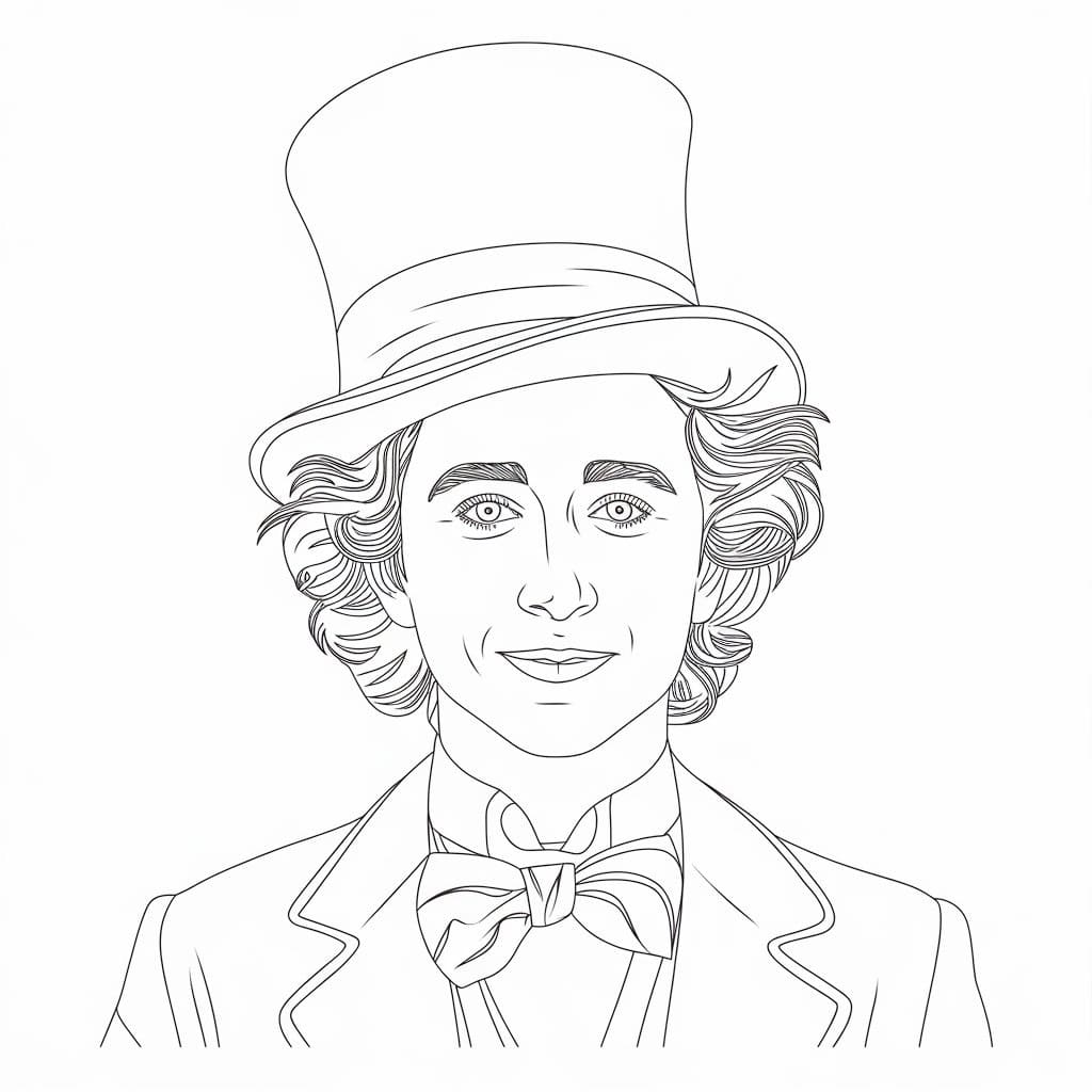 Free printable Wonka coloring page #215864 from Animation Movies collection