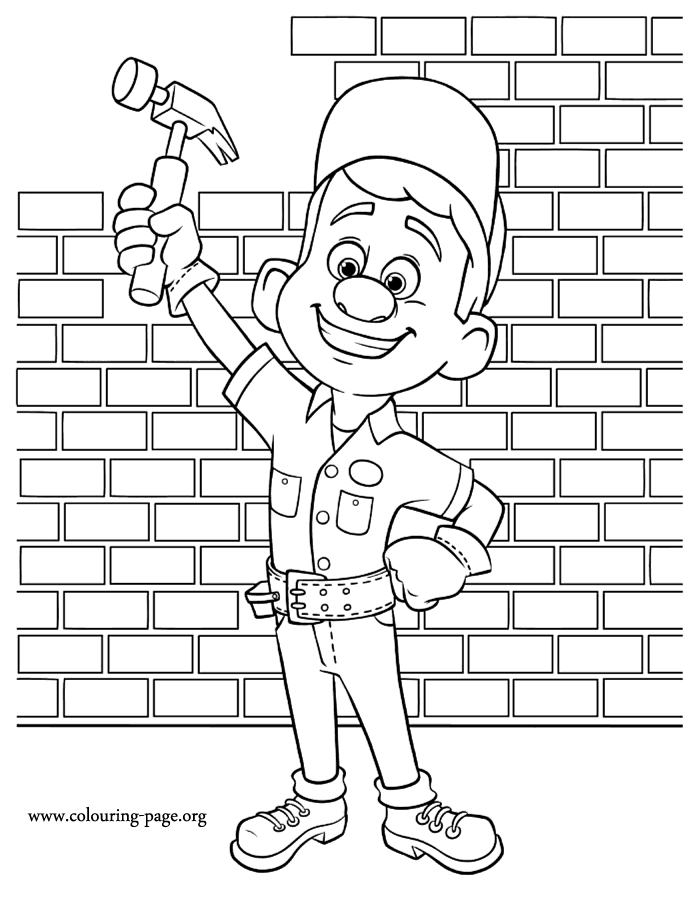 Coloring page: Wreck-It Ralph (Animation Movies) #130540 - Free Printable Coloring Pages