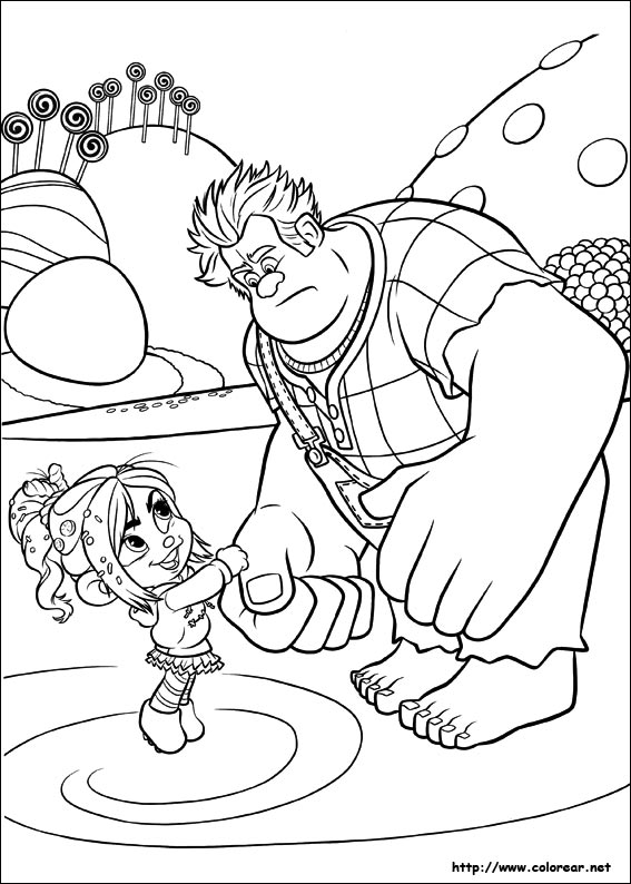 Coloring page: Wreck-It Ralph (Animation Movies) #130553 - Free Printable Coloring Pages