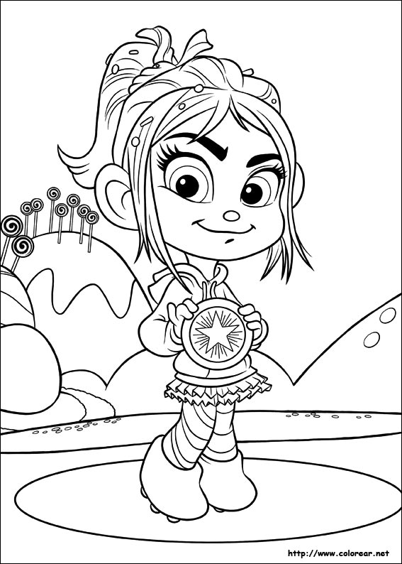 Coloring page: Wreck-It Ralph (Animation Movies) #130615 - Free Printable Coloring Pages