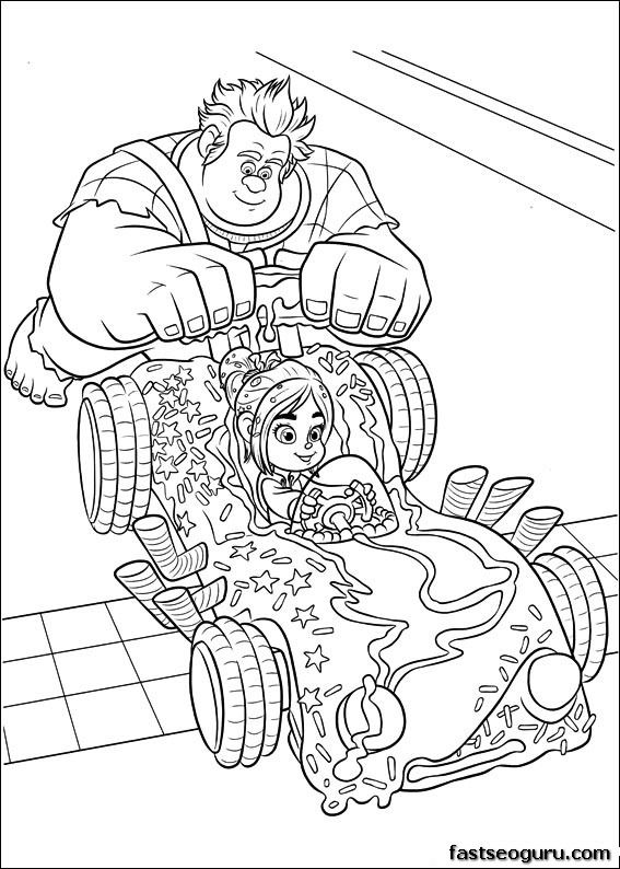 Coloring page: Wreck-It Ralph (Animation Movies) #130616 - Free Printable Coloring Pages