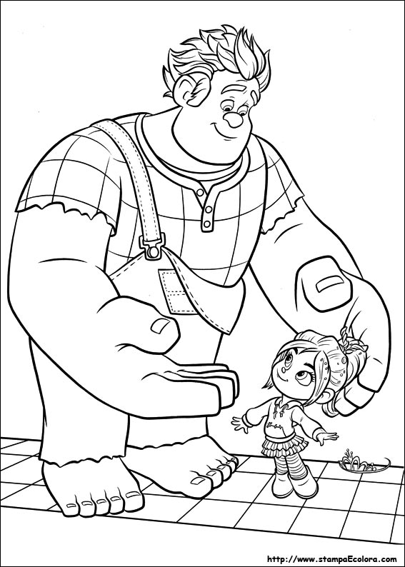 Coloring page: Wreck-It Ralph (Animation Movies) #130623 - Free Printable Coloring Pages