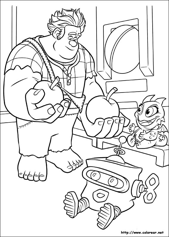 Coloring page: Wreck-It Ralph (Animation Movies) #130630 - Free Printable Coloring Pages