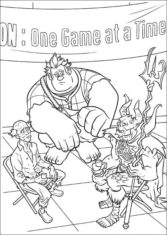 Coloring page: Wreck-It Ralph (Animation Movies) #130638 - Free Printable Coloring Pages