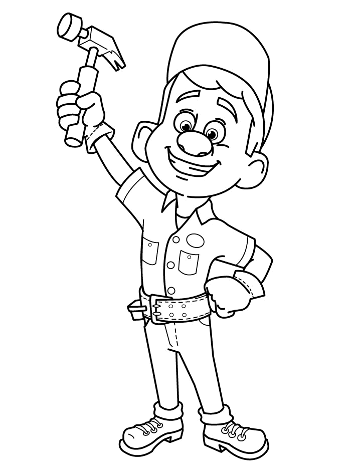 Coloring page: Wreck-It Ralph (Animation Movies) #130646 - Free Printable Coloring Pages