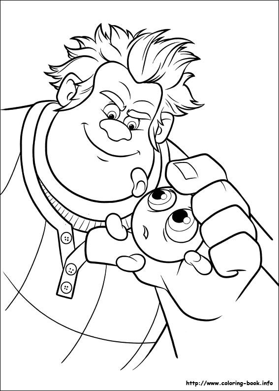 Coloring page: Wreck-It Ralph (Animation Movies) #130660 - Free Printable Coloring Pages