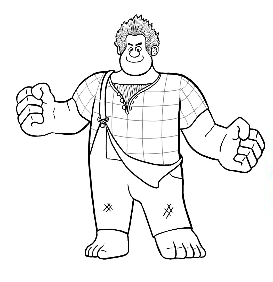Coloring page: Wreck-It Ralph (Animation Movies) #130672 - Free Printable Coloring Pages