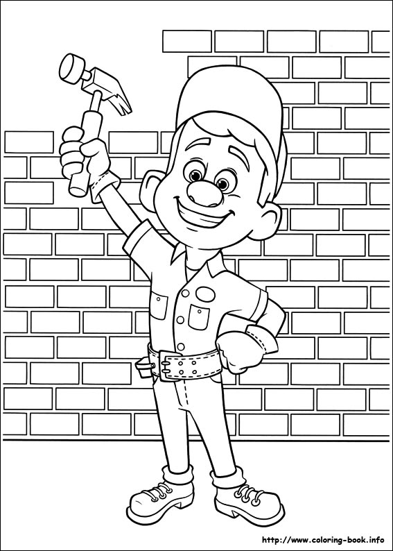 Coloring page: Wreck-It Ralph (Animation Movies) #130675 - Free Printable Coloring Pages