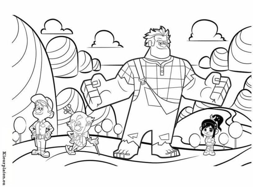 Coloring page: Wreck-It Ralph (Animation Movies) #130686 - Free Printable Coloring Pages