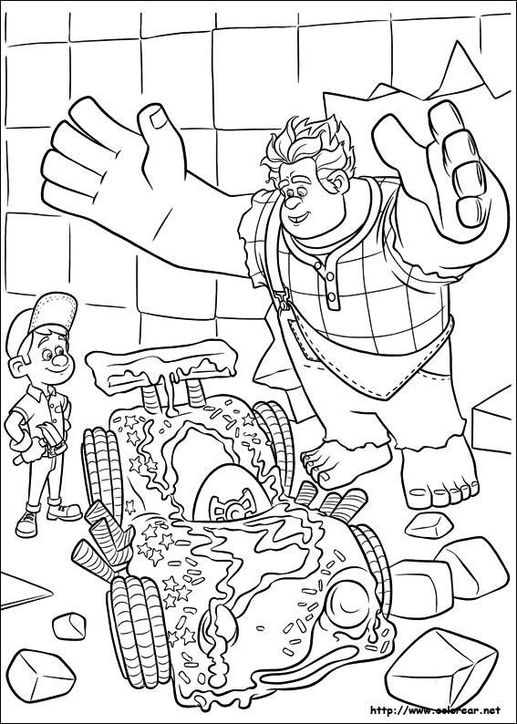 Coloring page: Wreck-It Ralph (Animation Movies) #130688 - Free Printable Coloring Pages