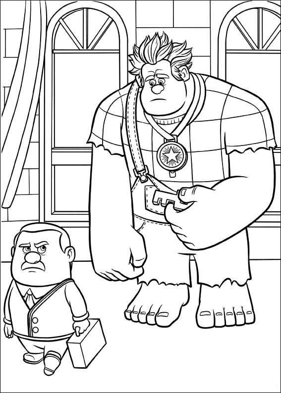 Coloring page: Wreck-It Ralph (Animation Movies) #130690 - Free Printable Coloring Pages