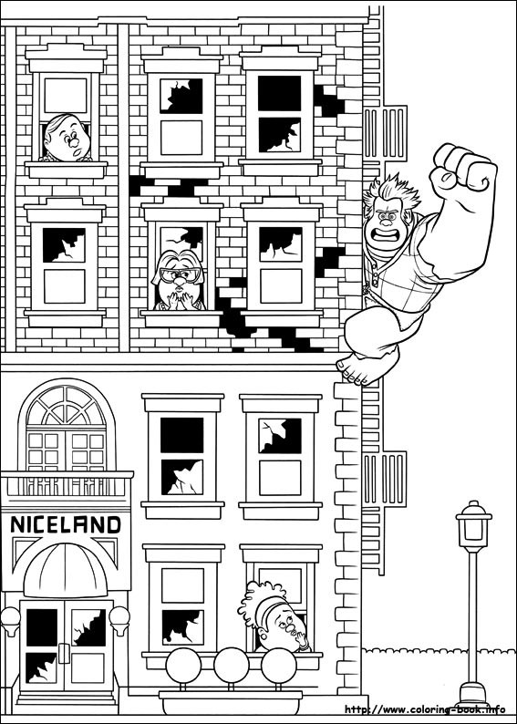 Coloring page: Wreck-It Ralph (Animation Movies) #130711 - Free Printable Coloring Pages