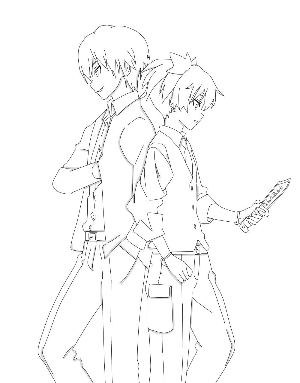 Free printable Assassination Classroom coloring page #184467 from Anime and Manga collection