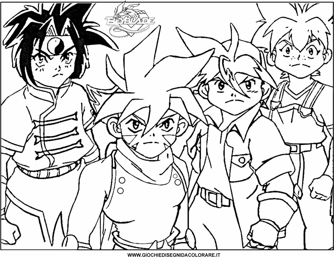 Free printable Beyblade coloring page #46791 from Anime and Manga collection