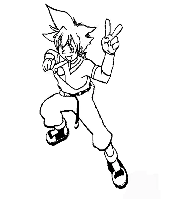 Free printable Beyblade coloring page #46811 from Anime and Manga collection
