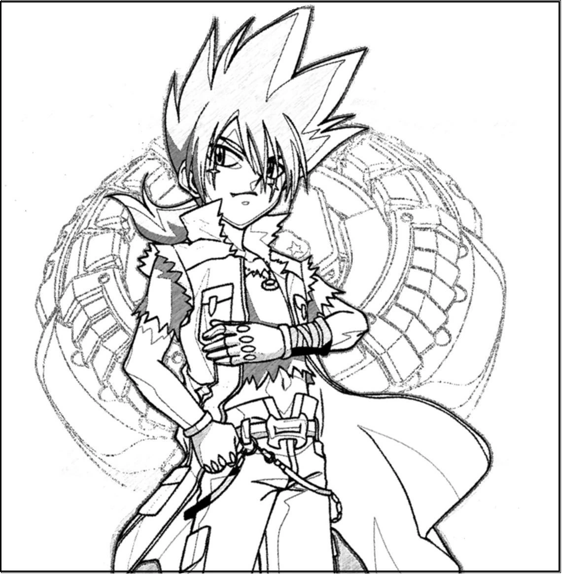 Free printable Beyblade coloring page #46839 from Anime and Manga collection