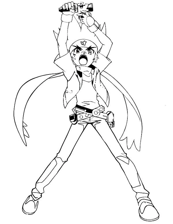 Free printable Beyblade coloring page #46909 from Anime and Manga collection