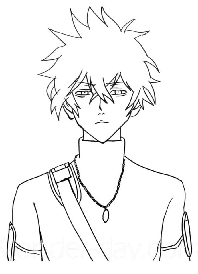 Free printable Black Clover coloring page #208000 from Anime and Manga collection