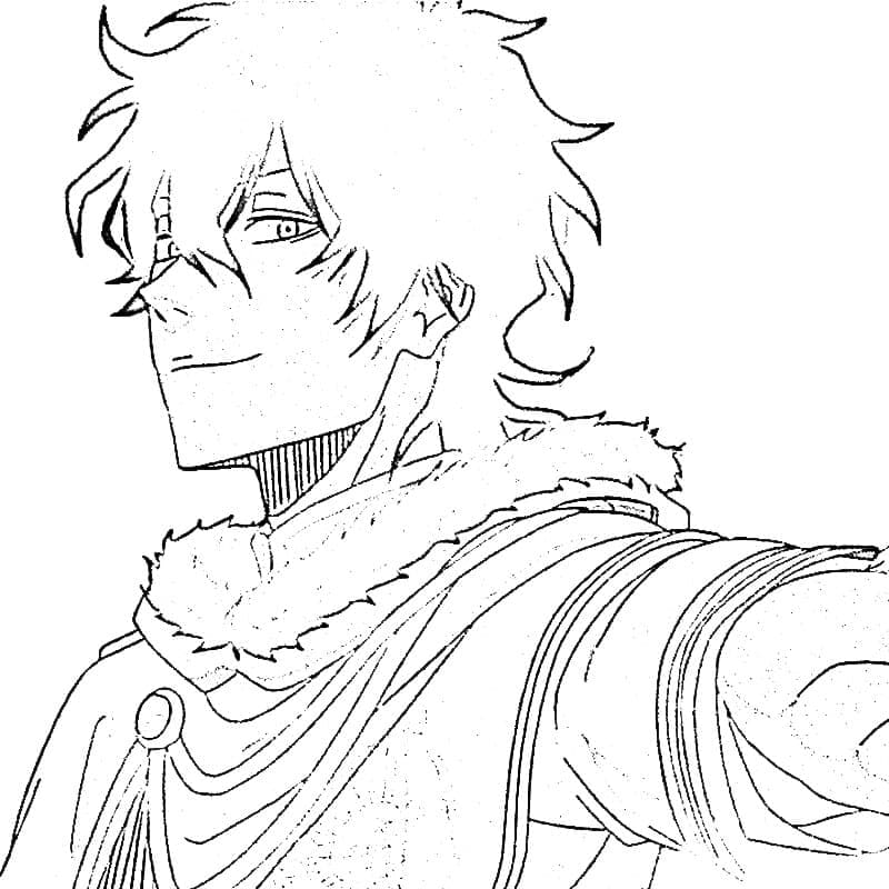Free printable Black Clover coloring page #208002 from Anime and Manga collection