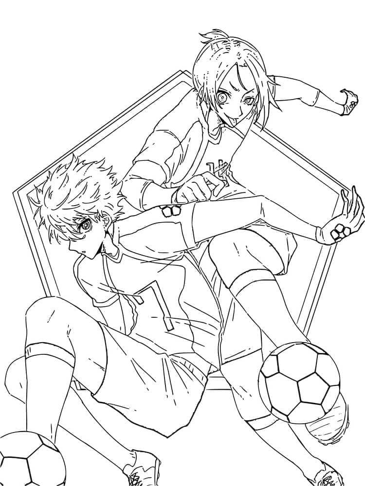 Free printable Blue Lock coloring page #212790 from Anime and Manga collection