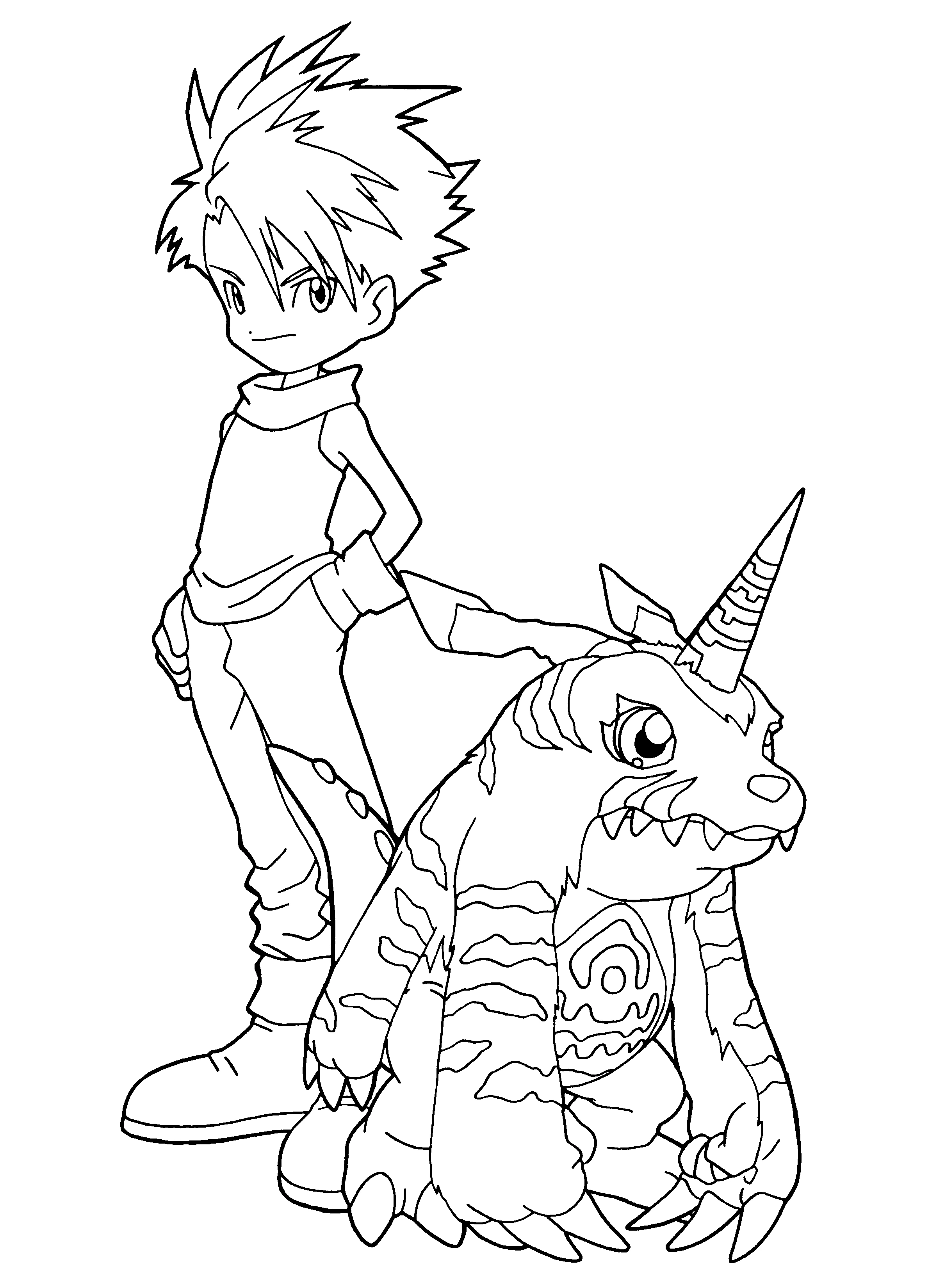 Free printable Digimon coloring page #51446 from Anime and Manga collection Free printable Digimon coloring page #51446 from Anime and Manga collection
