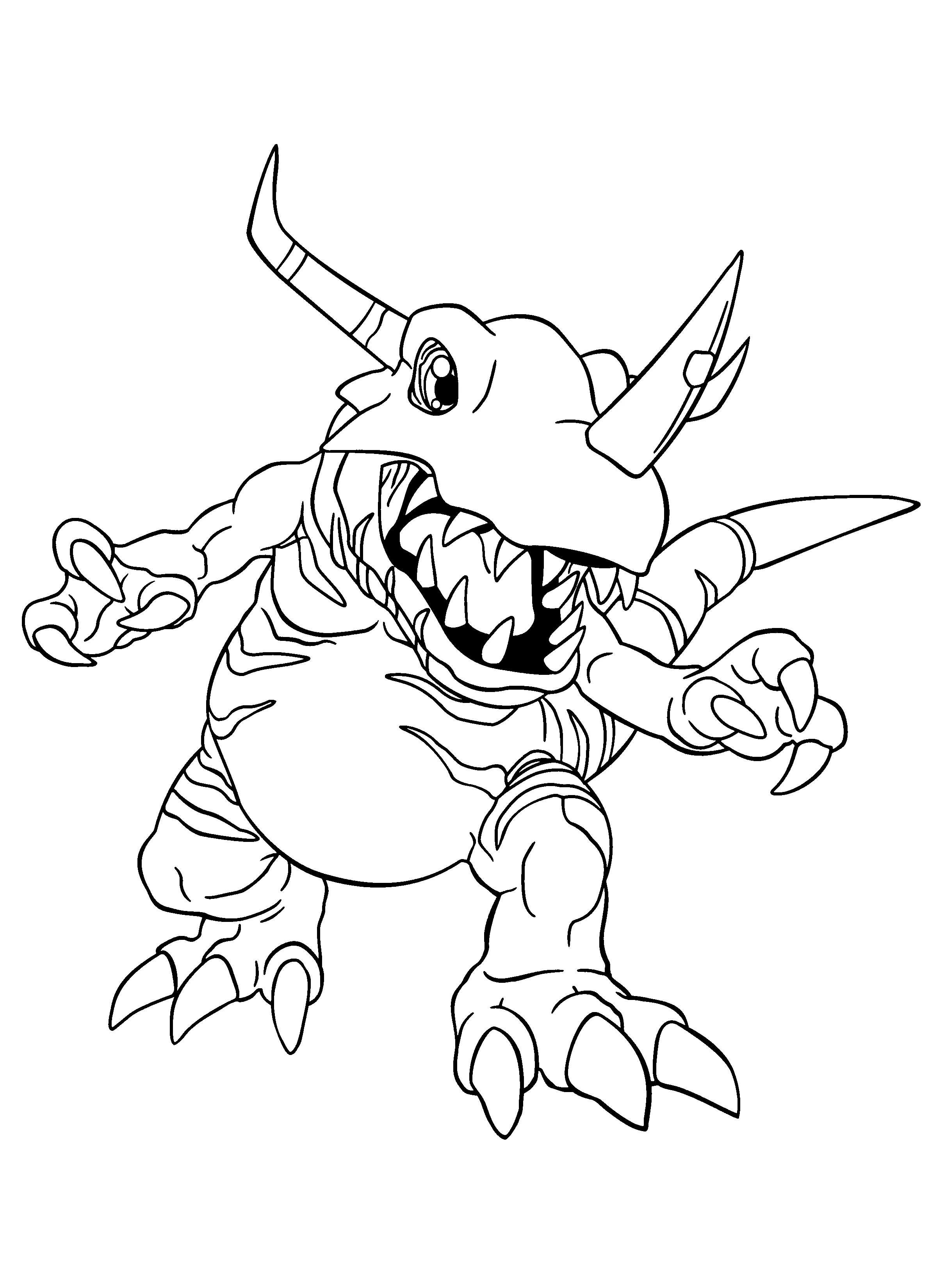 Free printable Digimon coloring page #51498 from Anime and Manga collection