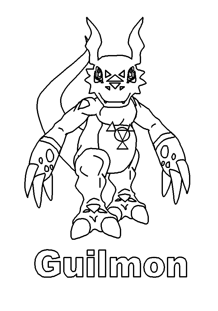 Free printable Digimon coloring page #51574 from Anime and Manga collection