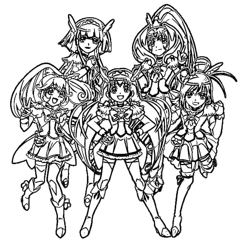 Free printable Glitter Force coloring page #211727 from Anime and Manga collection Free printable Glitter Force coloring page #211727 from Anime and Manga collection