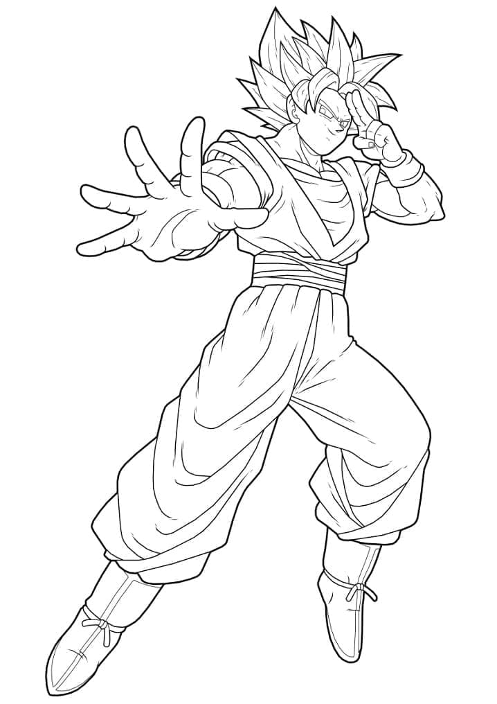 Free printable Goku coloring page #201332 from Anime and Manga collection Free printable Goku coloring page #201332 from Anime and Manga collection