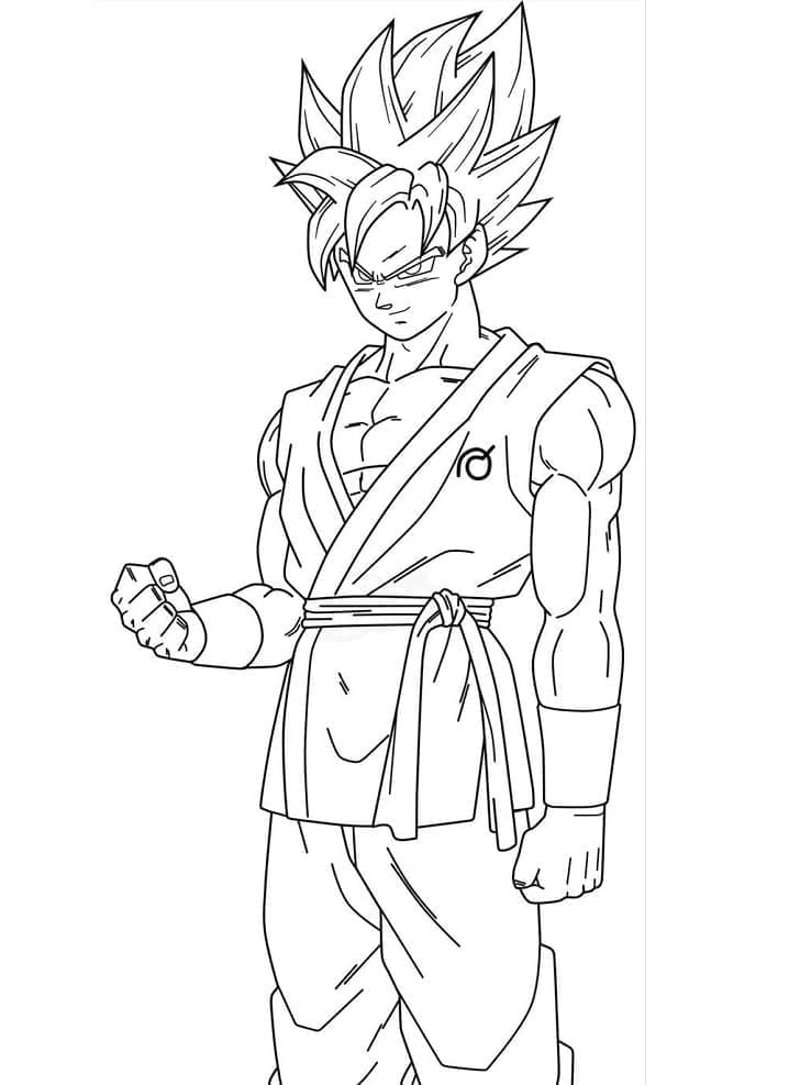 Free printable Goku coloring page #201377 from Anime and Manga collection