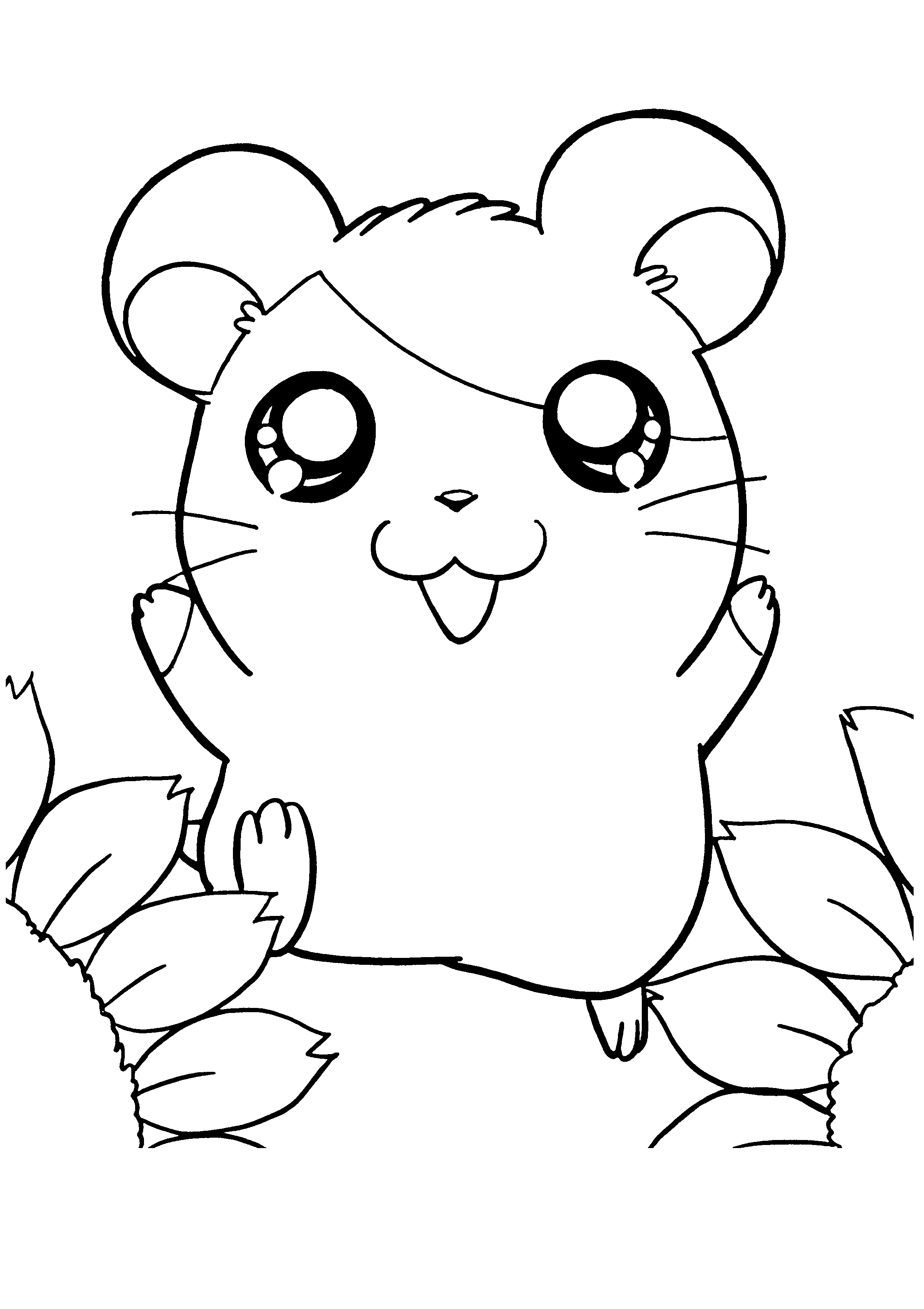 Free printable Hamtaro coloring page #39909 from Anime and Manga collection