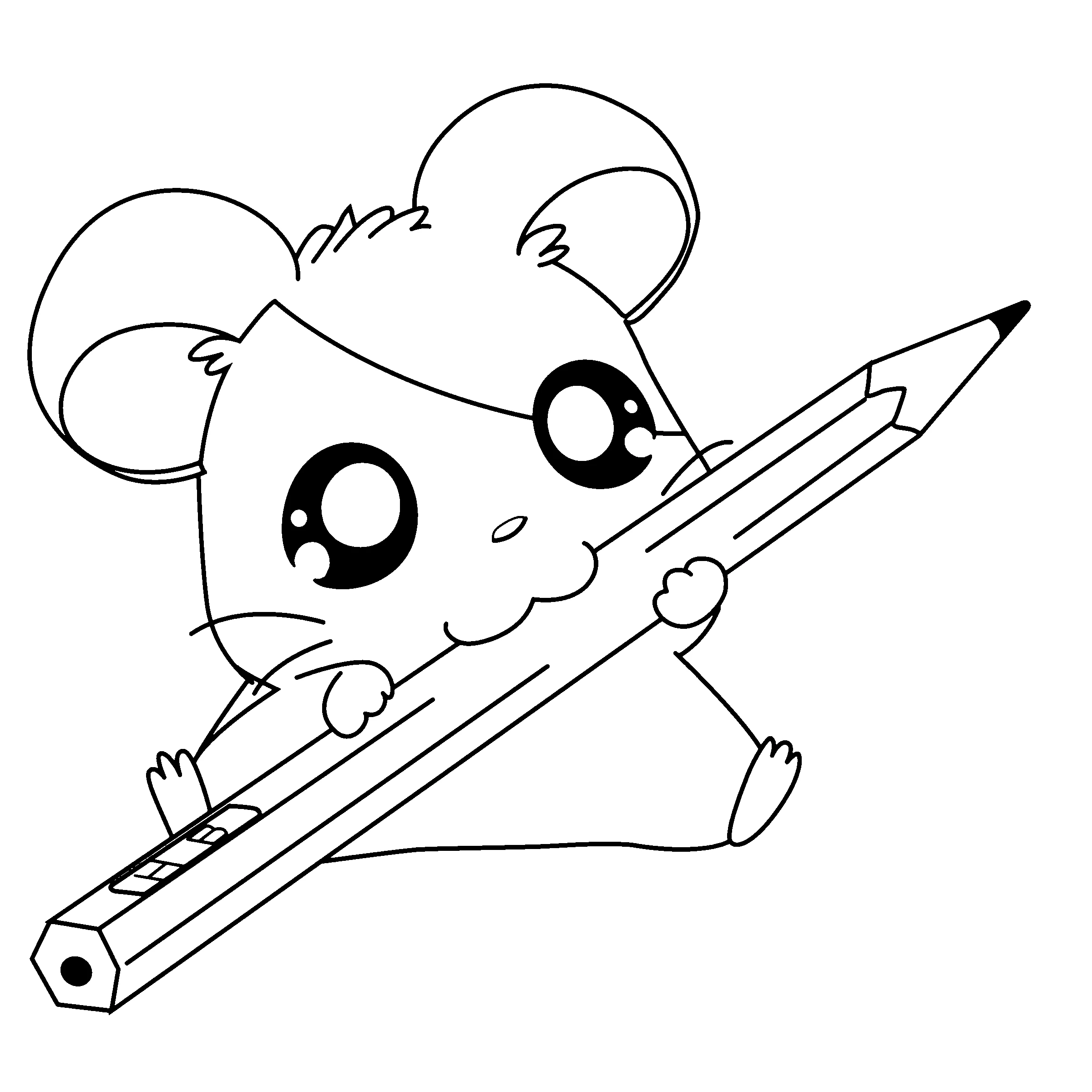 Free printable Hamtaro coloring page #39916 from Anime and Manga collection