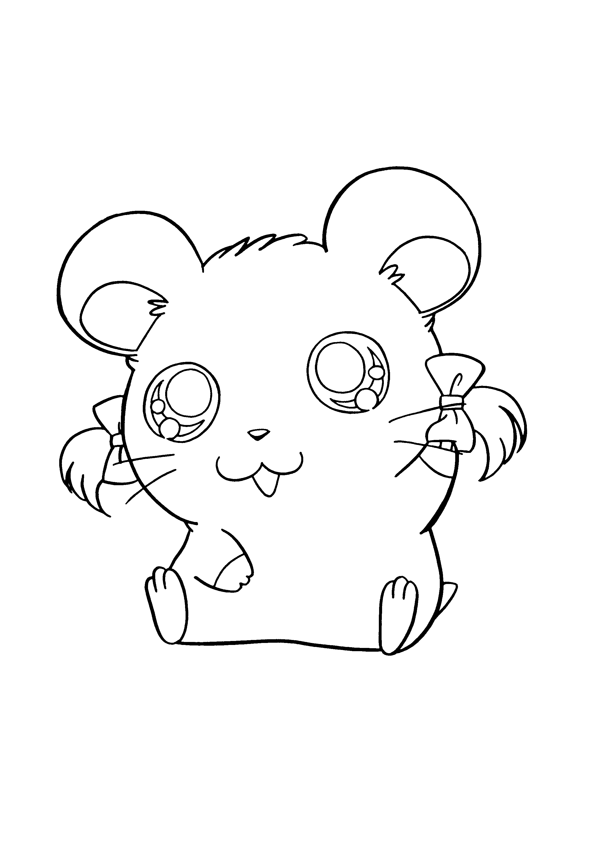 Free printable Hamtaro coloring page #39950 from Anime and Manga collection