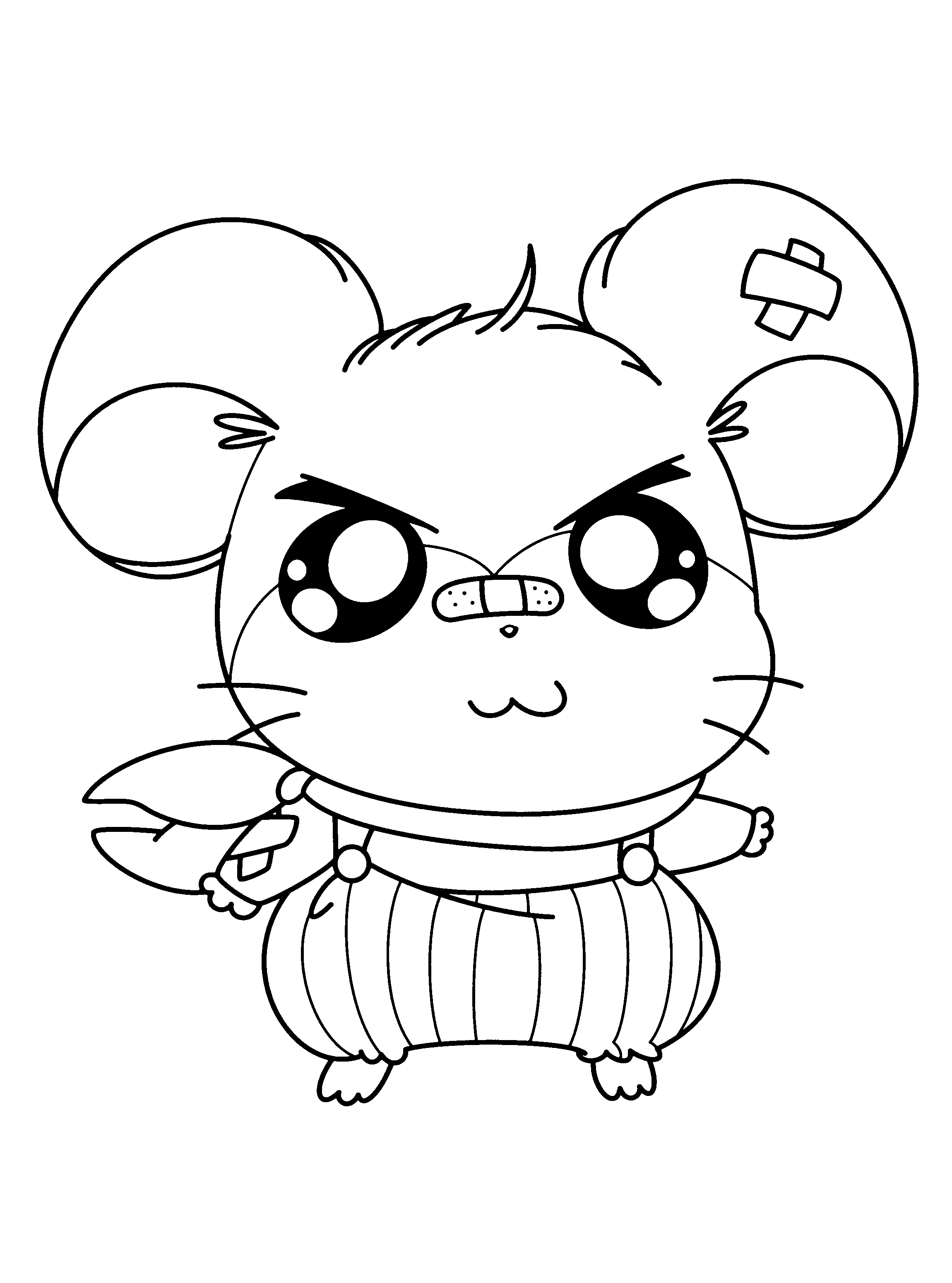 Free printable Hamtaro coloring page #40000 from Anime and Manga collection