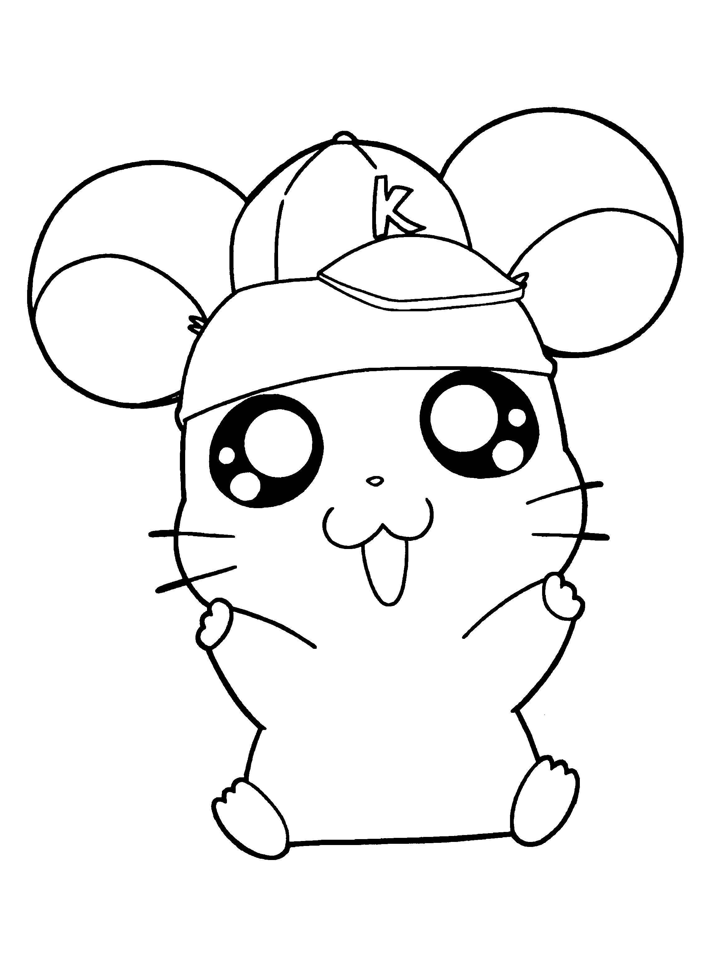 Free printable Hamtaro coloring page #40002 from Anime and Manga collection