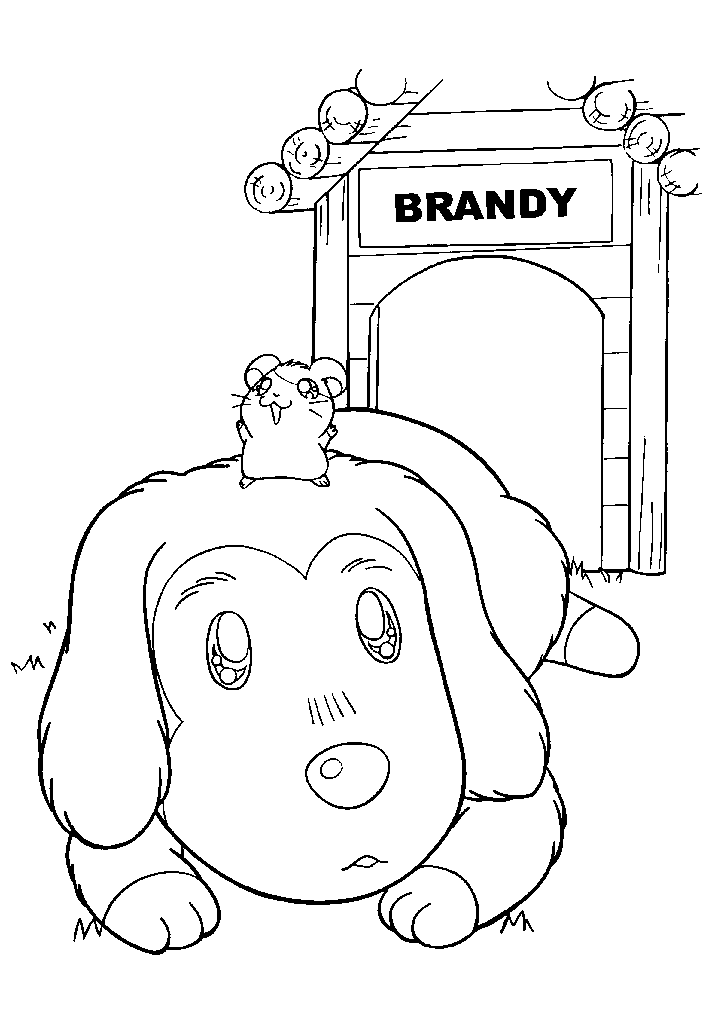 Free printable Hamtaro coloring page #40029 from Anime and Manga collection