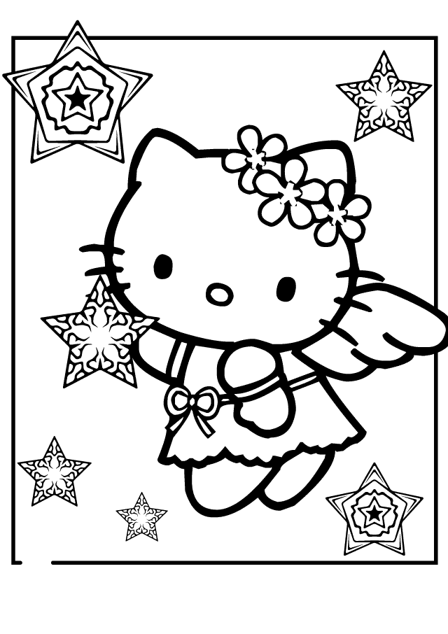 Free printable Hello Kitty coloring page #36736 from Anime and Manga collection